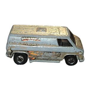 VINTAGE Hot Wheels 1974 California Cruisin Silver Van Die Cast Chrome Van